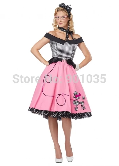 Rock n Roll-vestido de lujo de los años 1950 para mujer, ropa para disfraz,  50 Uds., envío gratis - AliExpress
