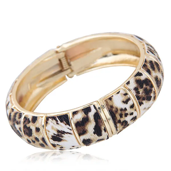 

Fashion Exaggerated Leopard Bracelets & Bangles For Women Bijoux High quality Jewelry Love Bangle Jewelry Gift