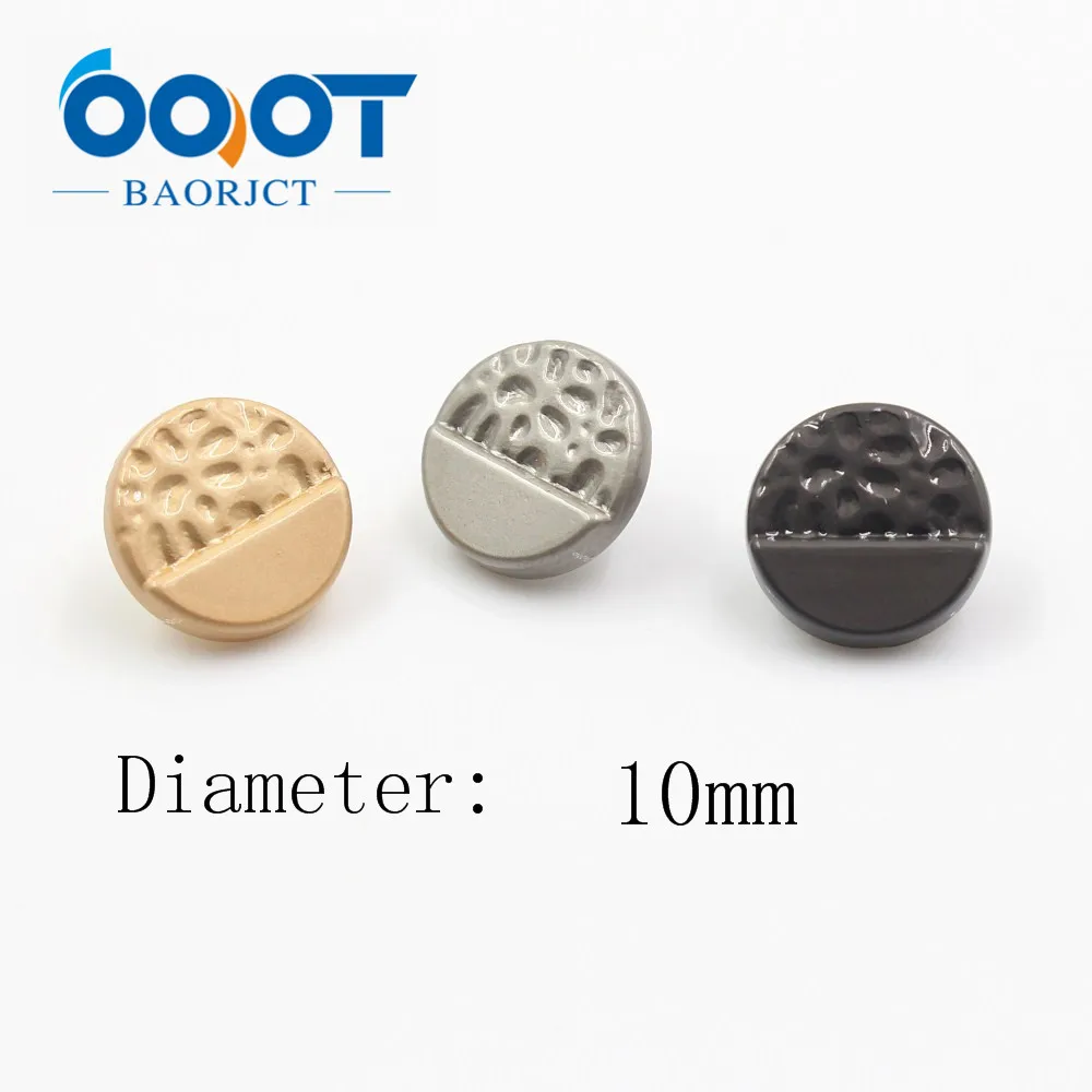 

OOOT BAORJCT A-18315-6,10 pcs,10 mm High quality classic fashion metal buttons clothing accessories DIY handmade