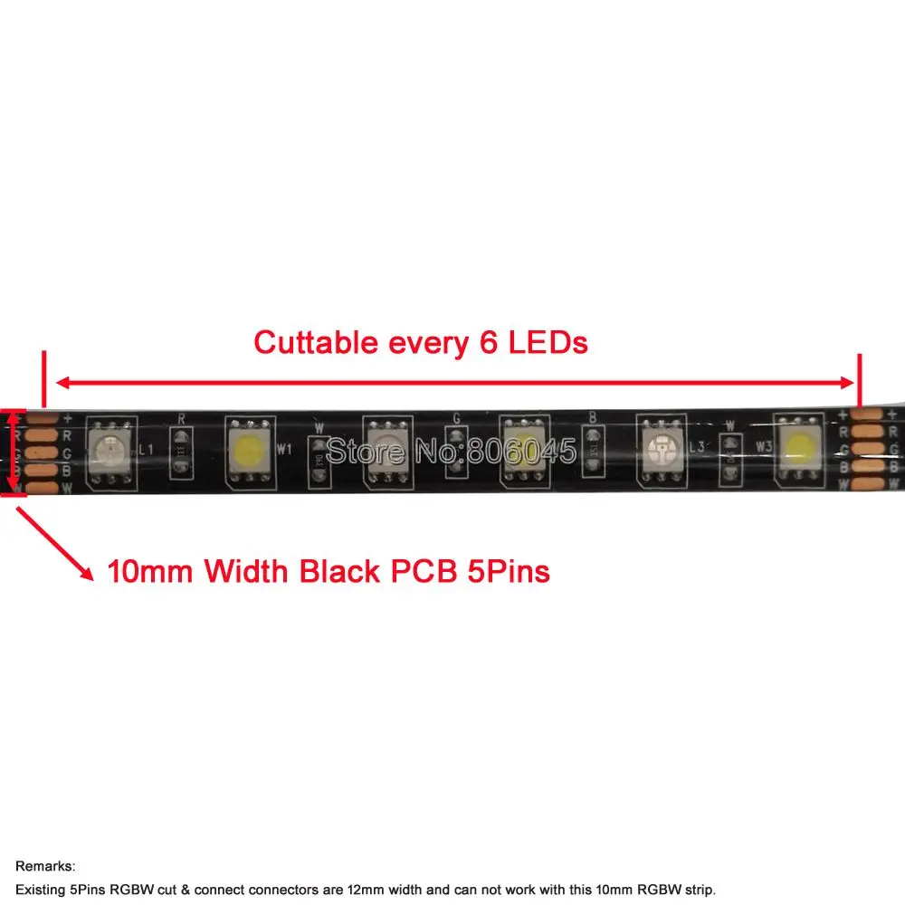 12 В 5 м 5050 RGBW Светодиодные ленты 60LED/M RGB + белый или RGB + теплый белый черный pcb гибкая Светодиодные ленты E Ленты IP20 IP65 Водонепроницаемый