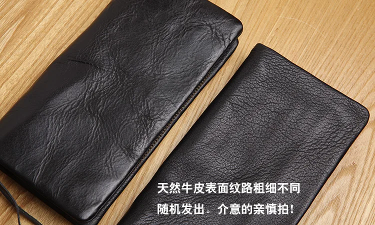 LANSPACE мужской кожаный Длинный кошелек из натуральной кожи модная сумка длинный