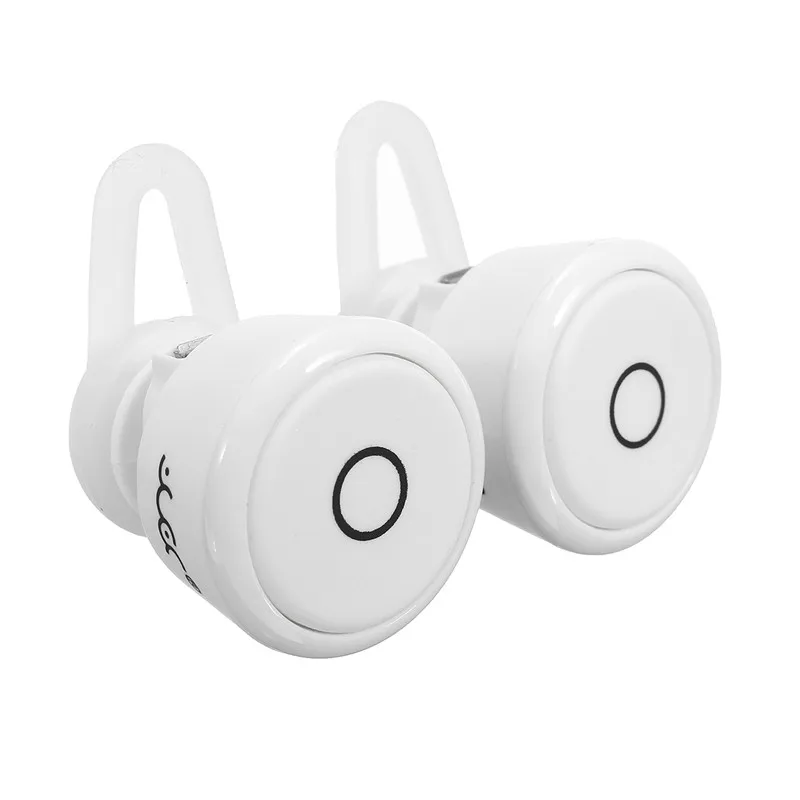 Белый Мини HiFi TWS двойные bluetooth наушники стерео музыка Спорт бег беспроводные наушники бас 3D стерео наушники гарнитура - Цвет: Белый