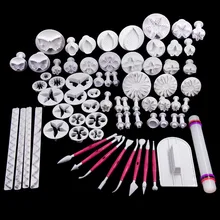 

70 pieces plastic fondant plunger cutters,christmas fondant cake decorating tools,cake mold,cookie cutter,cake decoration
