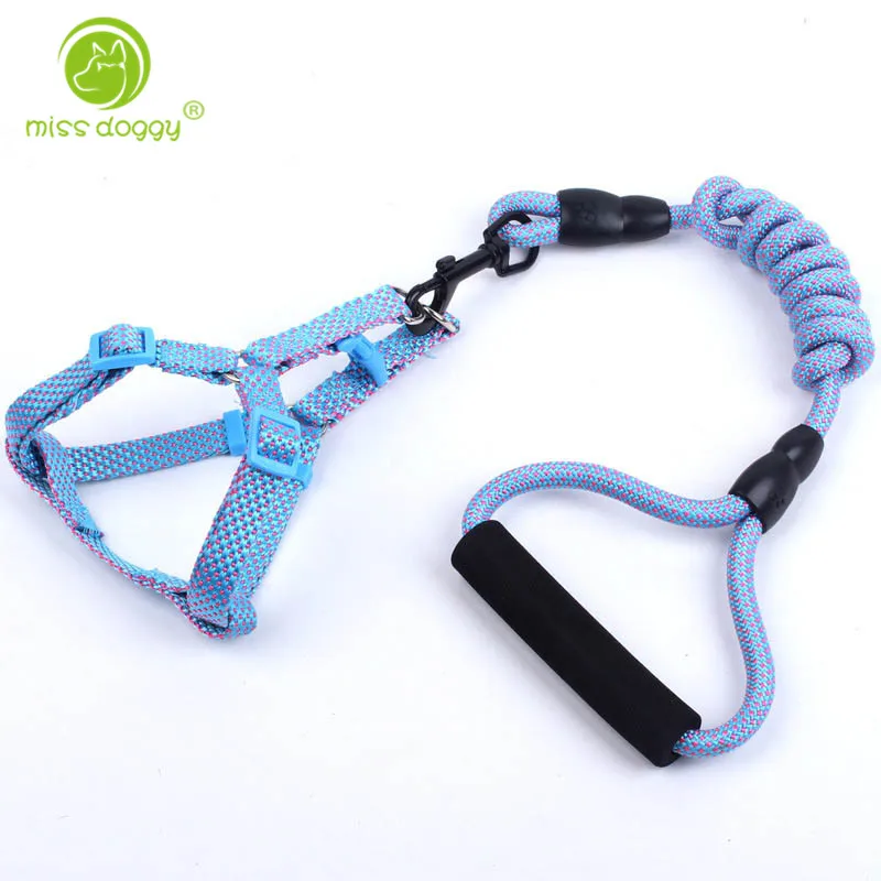 

Nylon Climbing Rope Dog Harness Leashes Sets Durable and Adjustable Dog Chest Strap for Medium Small Dogs Outdoor Walks Running