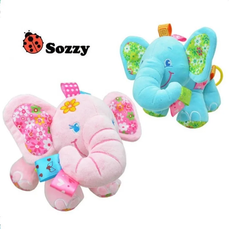 Sozzy музыкальные плюшевые мягкие Слоны красивые игрушки животные для детей