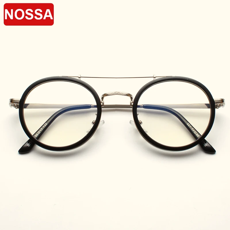 

Vintage Round Glasses Frames Women Men Classic Optical Eyeglasses Clear Lens Retro Spectacles Black Transparent Eyewear Frame