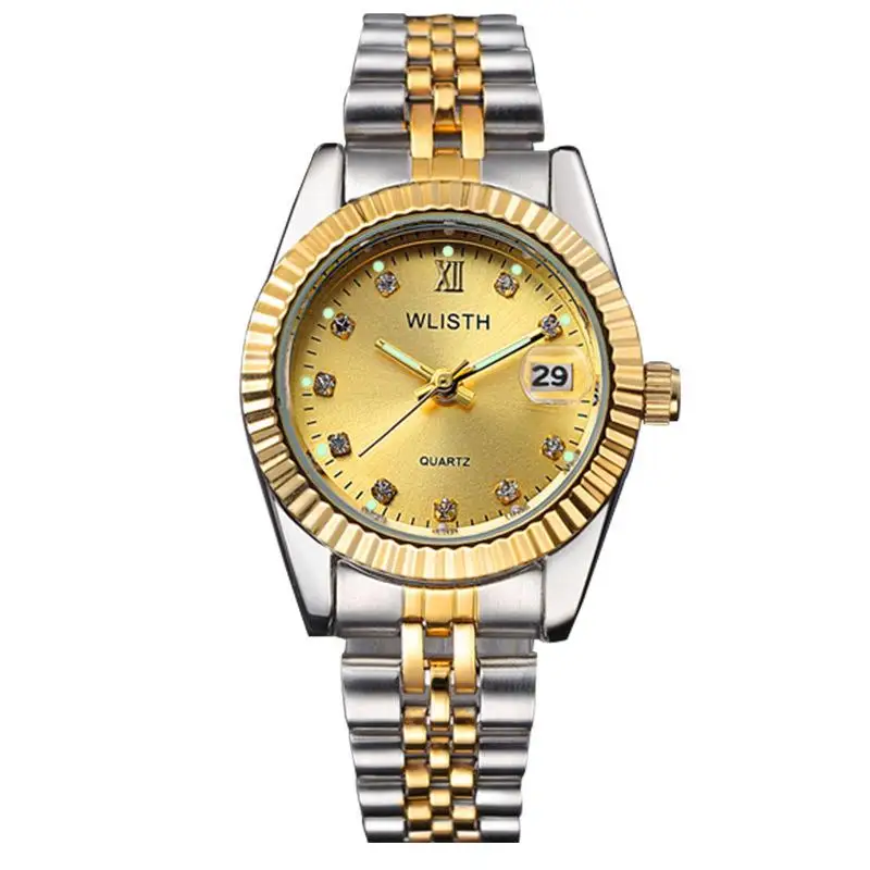 Reloj Hombre, мужские наручные часы, мужские часы, лучший бренд wlith, роскошные женские часы с бриллиантами, Автоматическая Дата, Saat, Relogio Masculino - Цвет: As Picture Show Lady