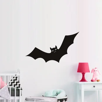 

Halloween Bat Vinyl Wall Stickers Funny Cartoon Animal Wall Decals for Kids Rooms Bedroom Living Room Home Decor DT3425