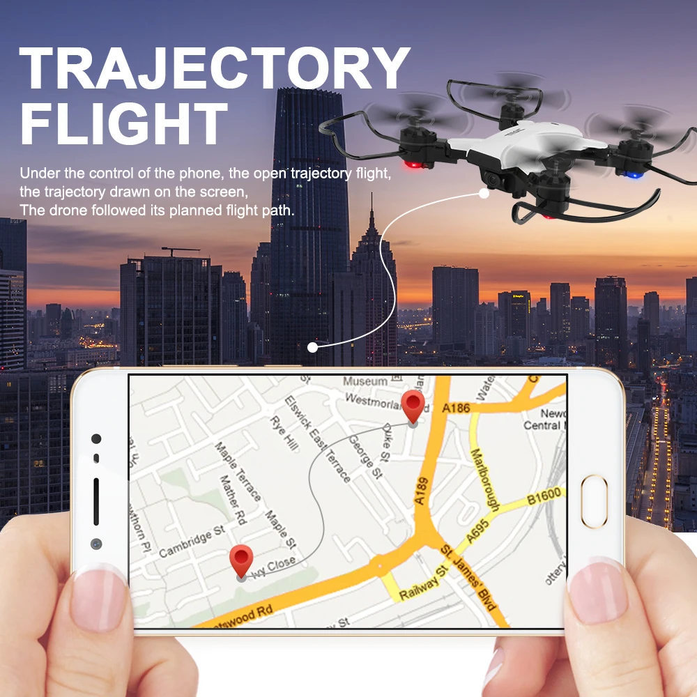 JJR/C JJRC H78G gps Дрон с камерой 1080P HD широкоугольный Квадрокоптер Вертолет