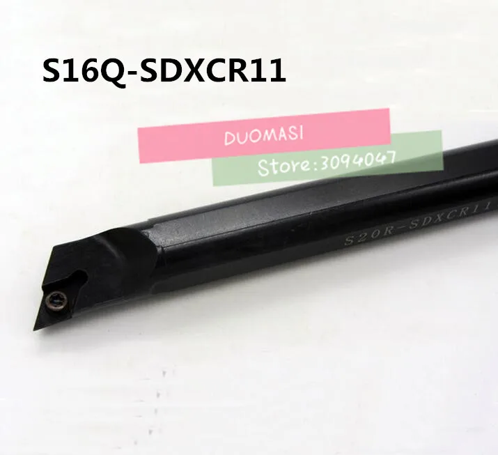 

S16Q-SDXCR11 Boring bar tool holder,indexable Internal Turning tools,Screw Locked on CNC Lathe Turning bar For DCMT11T304 Insert