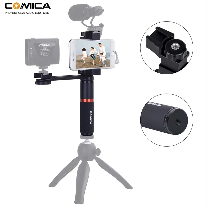 Comica CVM-R3 смартфон видео Риг рукоятка стабилизатор комплект для iPhone X 8 7 6s Plus для samsung huawei и т. Д