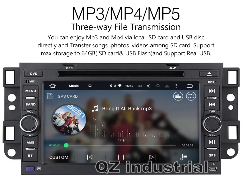 Flash Deal QZ industrial HD 7" Android 8.1 for Chevrolet epica aveo capativa tosca Car DVD player Navi GPS 3G 4G WIFI Radio RDS BT SWC Map 6