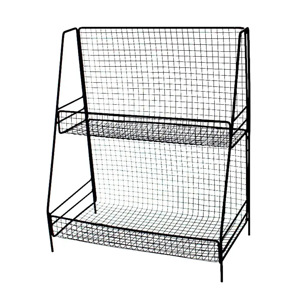 المزدوج طبقة الحديد المطبخ الحمام سطح المكتب تخزين الرف متعددة الوظائف طبق لوحة سكين التجميل القرطاسية جمع رف