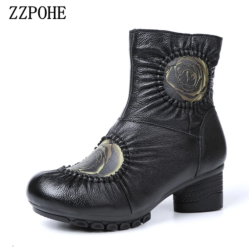 ZZPOHE/женские зимние ботинки Женские модные повседневные водонепроницаемые для