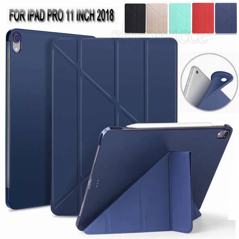 For Apple New iPad Pro 11 inch 2018 Sleeping Wake up Ultral Slim PU