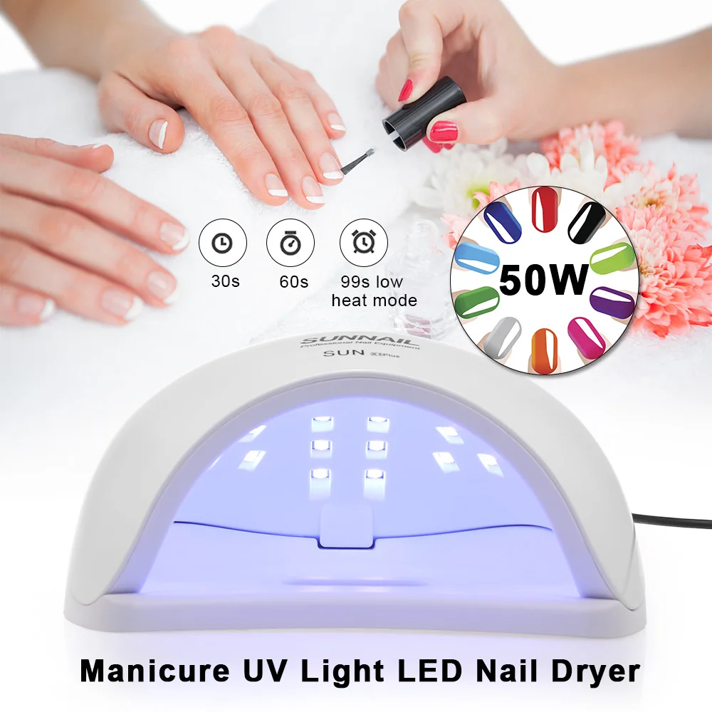 SUN X 54 Вт УФ-лампа для ногтей светодиодный ледяной светильник для ногтей гель-полирование ногтей сушилка для маникюра сушильная машина лампы все для гелевых ногтей искусство отверждения