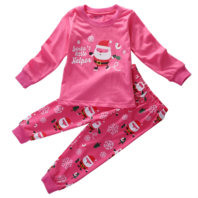 Christmas Baby Girls Pyjamas Set Xmas Hot Sale Baby Kid Santa Claus Nightwear Sleepwear Outfits
