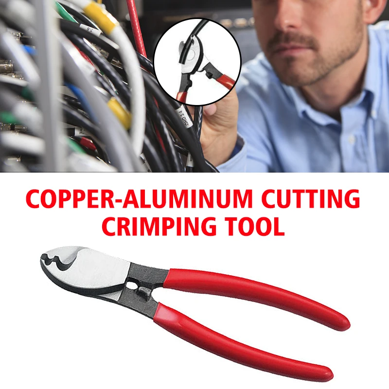 LK-22A Manual Copper-Aluminum Cable Cutting Crimping Tool Pliers Wire Electrical Insulation Cutter Crimper Portable | Инструменты