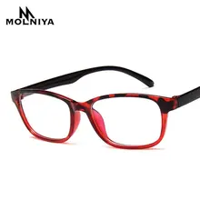 С защитой от синего света Для мужчин квадратный оптика солнцезащитные очки формы "кошачий глаз брендовые дизайнерские очки Для женщин в ретро-стиле с леопардовым принтом предписанные оправы очков плоское зеркало