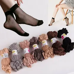 10/20Pairs Wholesale Women Summer Sexy Ultrathin Transparent Crystal Silk Socks High Elastic Skin Color Nylon Short Socks Female 10/20Pairs Wholesale Women Summer Sexy Ultrathin Transparent Crystal Silk Socks High Elastic Skin Color Nylon Short Socks Female