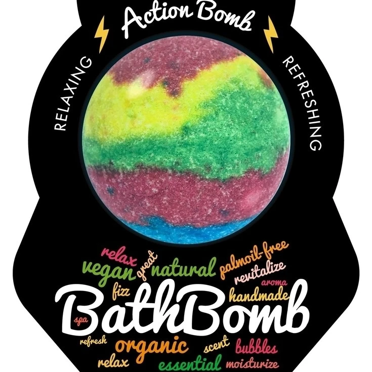 BRUBAKER Huge Handmade Fizzing Bath Bomb "Action"-in Bath from Beauty