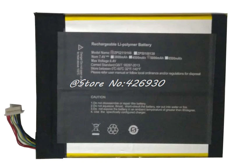 X5 Аккумулятор для ноутбука Teclast X5 Pro ZP52110158 ZP50100130 7,4 в 5000 мАч Замена QT31150165P H28154165P новое и оригинальное