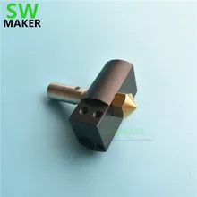 Wanhao Дубликатор 6 D6 части 3D принтера Горячий Конец комплект с PTFE трубки 0,4 мм Насадка нагреватель Блок D6 Wanhao i3 3D принтер экструдер