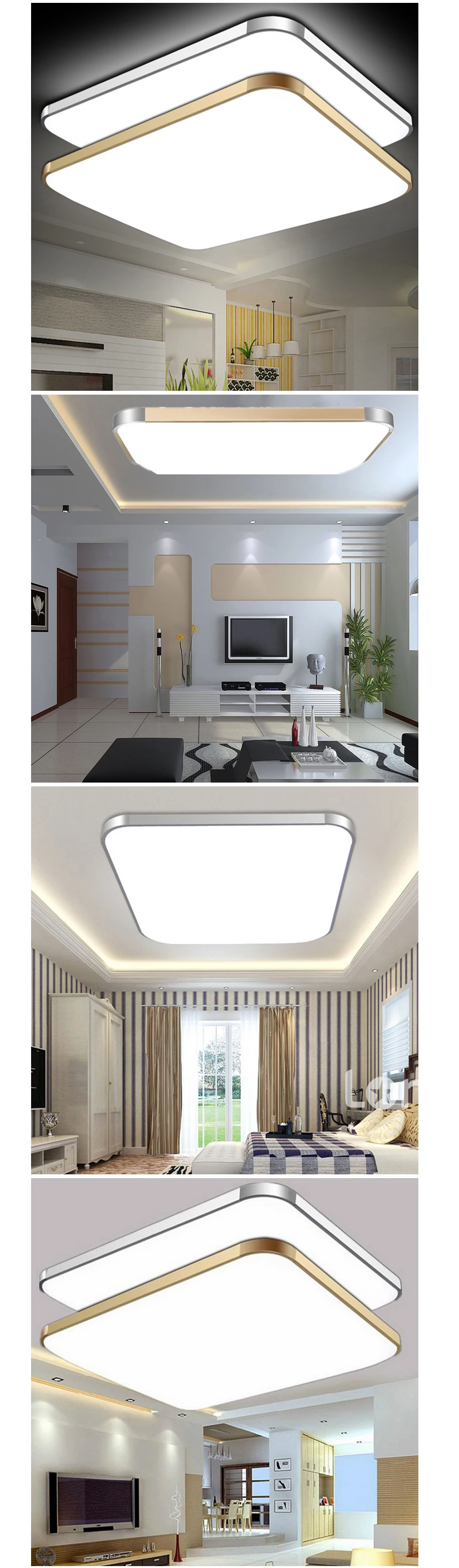 Современный 2,4G RF цветной светодиодный потолочный светильник с дистанционным управлением и регулируемой яркостью, умный комнатный светильник, подвесной светильник в стиле лофт