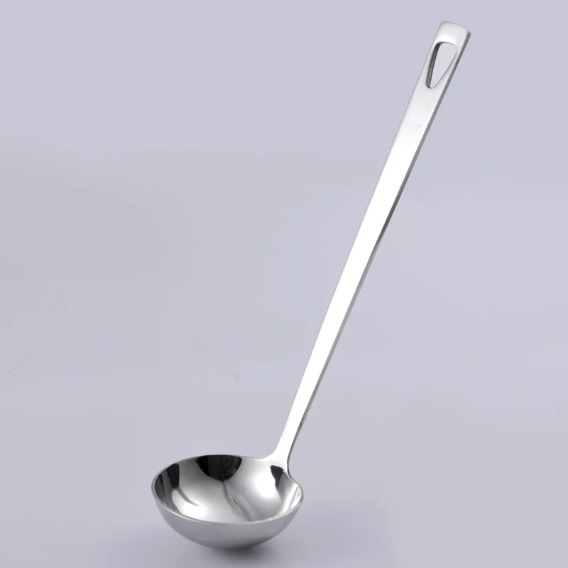 Long handle stainless steel large spoon thick stainless steel large
