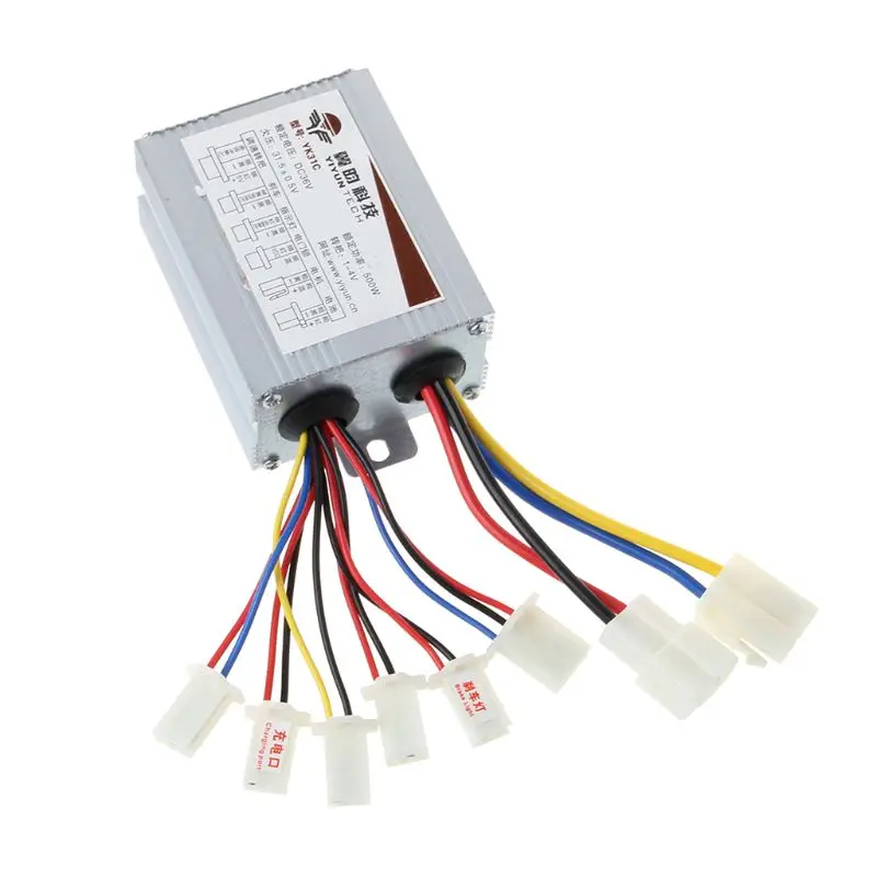 Flash Deal 1 Pc DC36V 500W Brushed Controller Motor Foot Pedal In/Off Switch Wiring Electric Bike Scooter Speed Control 4