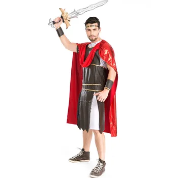 

New Rome Fighters Costumes Halloween Gladiator Cosplay Spartan Warrior Game Uniform Stage Clothings L1891055