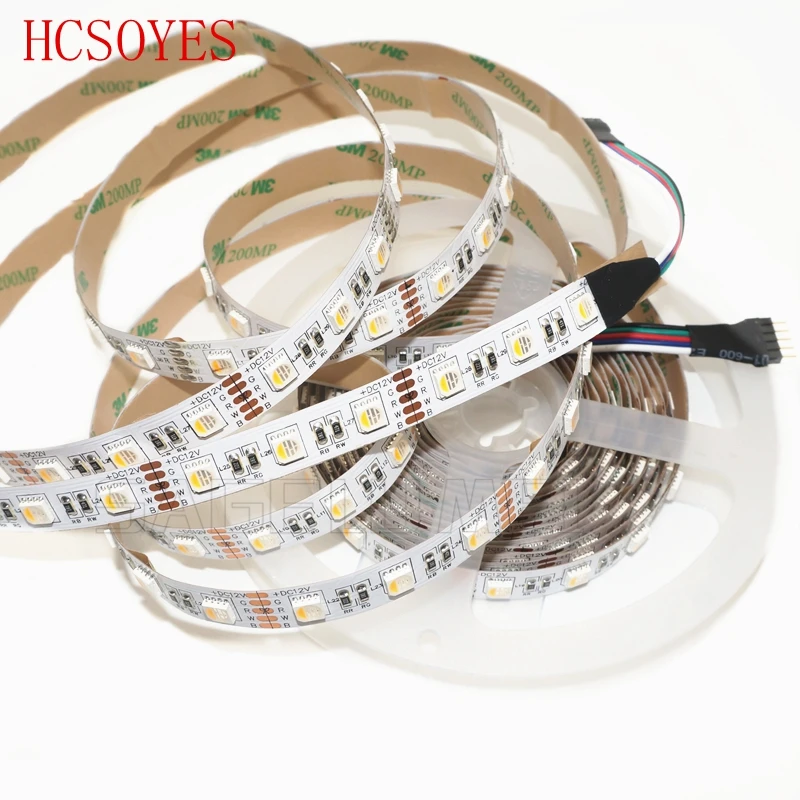 СВЕТОДИОДНАЯ лента SMD 5050 RGBW /RGBWW 5 м 12 В постоянного тока 4 цвета в 1 гибсветильник