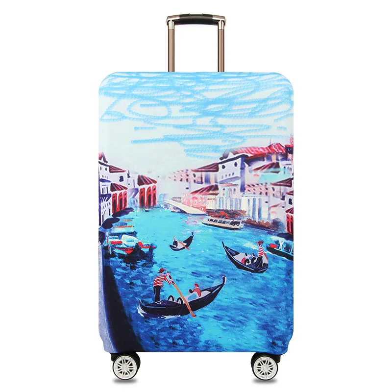  Colorful Thick Suitcase Cover for Trunk Case Apply to 19''-32'' Suitcase, Elastic Luggage Cover, Travel Accessories