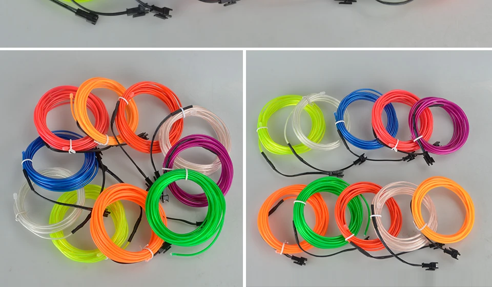1M 2M EL Wire Neon Tape light (14)