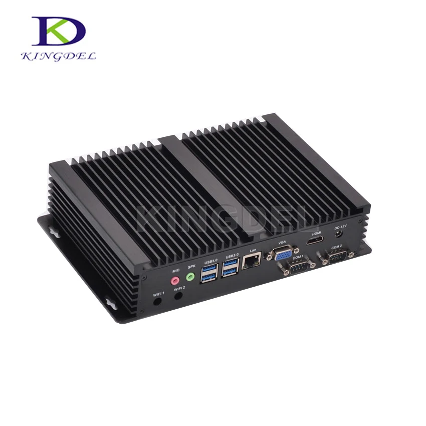 Fanless barebone PC Core i3 5005U dual core Intel HD Graphics 5500,HDMI,2*COM rs232,VGA,USB 3.0,WIFI,Mini itx computer