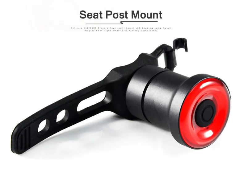 Excellent XLITE100 Flashlight for Bicycle Auto Start/Stop Brake Sensing IPx6 Waterproof USB Charging LED Tail Taillight For Bike Light 4