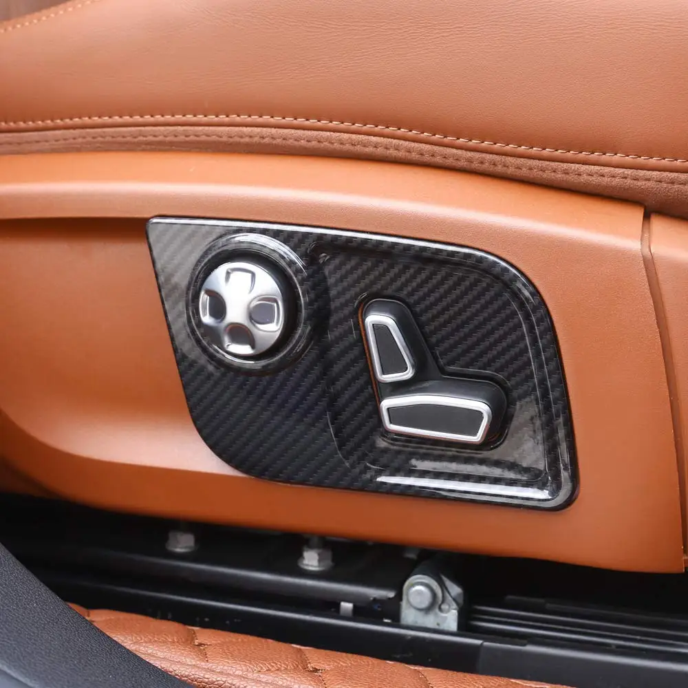Углеродное волокно стиль ABS для Maserati Levante для Ghibli для Quattroporte автомобиль-Стайлинг сиденье боковое украшение для рамки крышка отделка