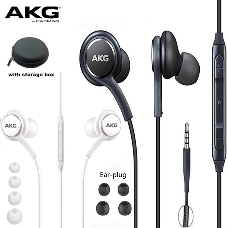 

AKG Earphones IG955 3.5mm In-ear with Microphone Wire Headset for hauwei xiaomi Samsung Galaxy s10 S9 S8 S7 headphone smartphone