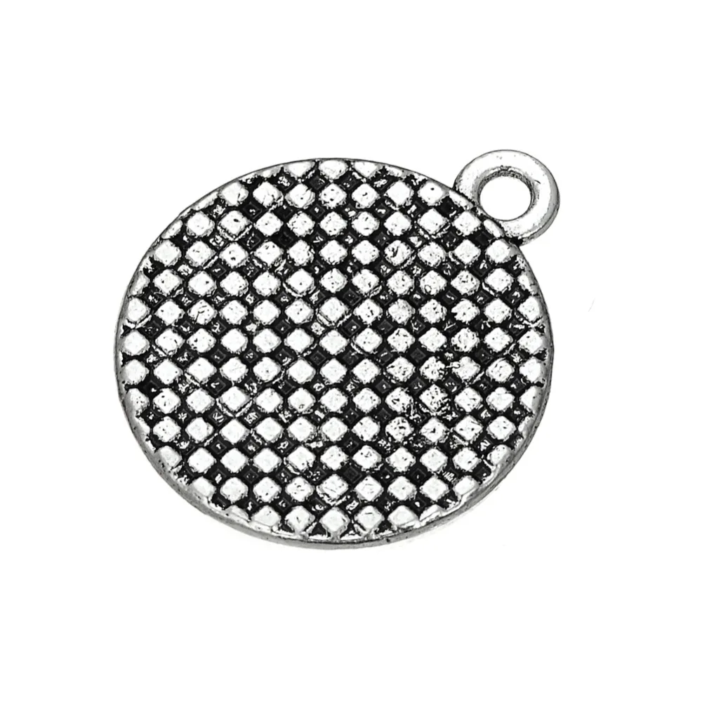 10pcs/lot Saint Christopher Protect Us Word Engraved Religious Design Round/Oval Charm For DIY Necklace