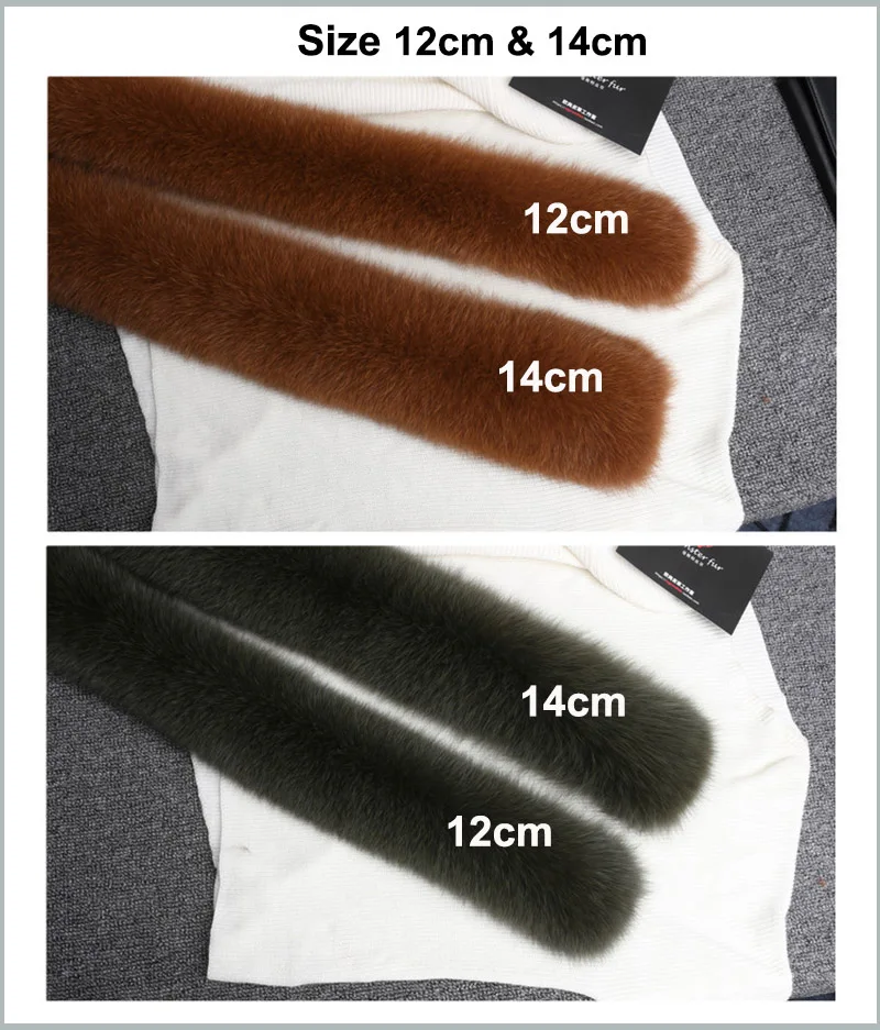 fox fur collar details size