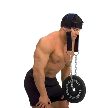

Head Harness Body Strengh Exercise Strap With Chain Adjustable Neck Power Training Belt Gym Fitness Weightlifting Equipment