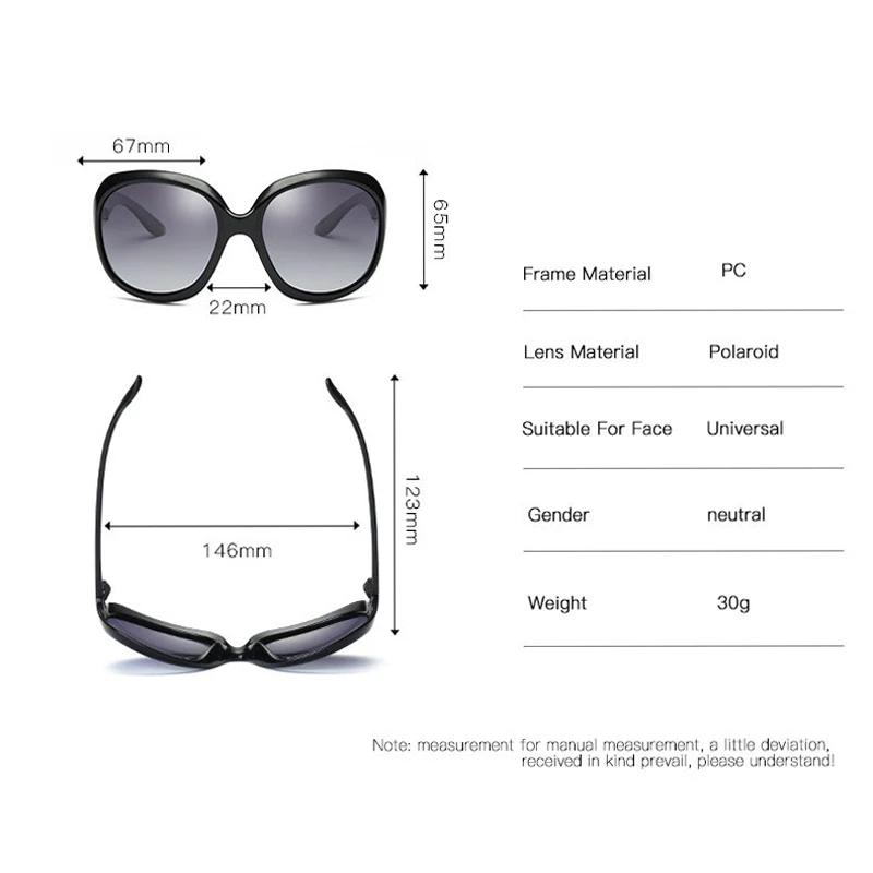 Поляризационные очки водителя Для женщин модные большие солнцезащитные очки