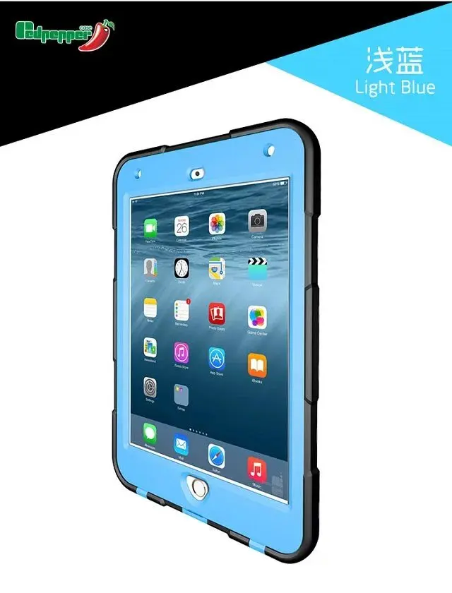 

Redpepper IP68 Extreme Under Water Shockproof Military Bumper Heavy Duty Cover Shell Case Skin Protector for iPad Mini 4