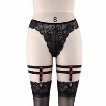 Фетиш Роза подвязки 90х каваи жгут Пояс чулки в готическом стиле пояс для чулок Мода Регулируемый боди жгут 90х фетиш одежда P0080