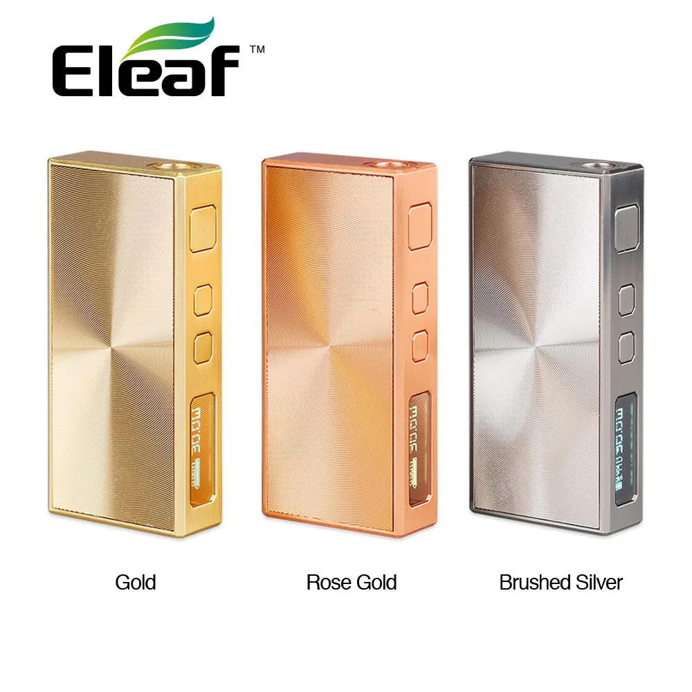 

Original Eleaf BASAL VV Box MOD 1500mAh Battery Metallic-finished Design 2A Quick Charge E-cig Vape BASAL Box Mod E-cigs Vaping