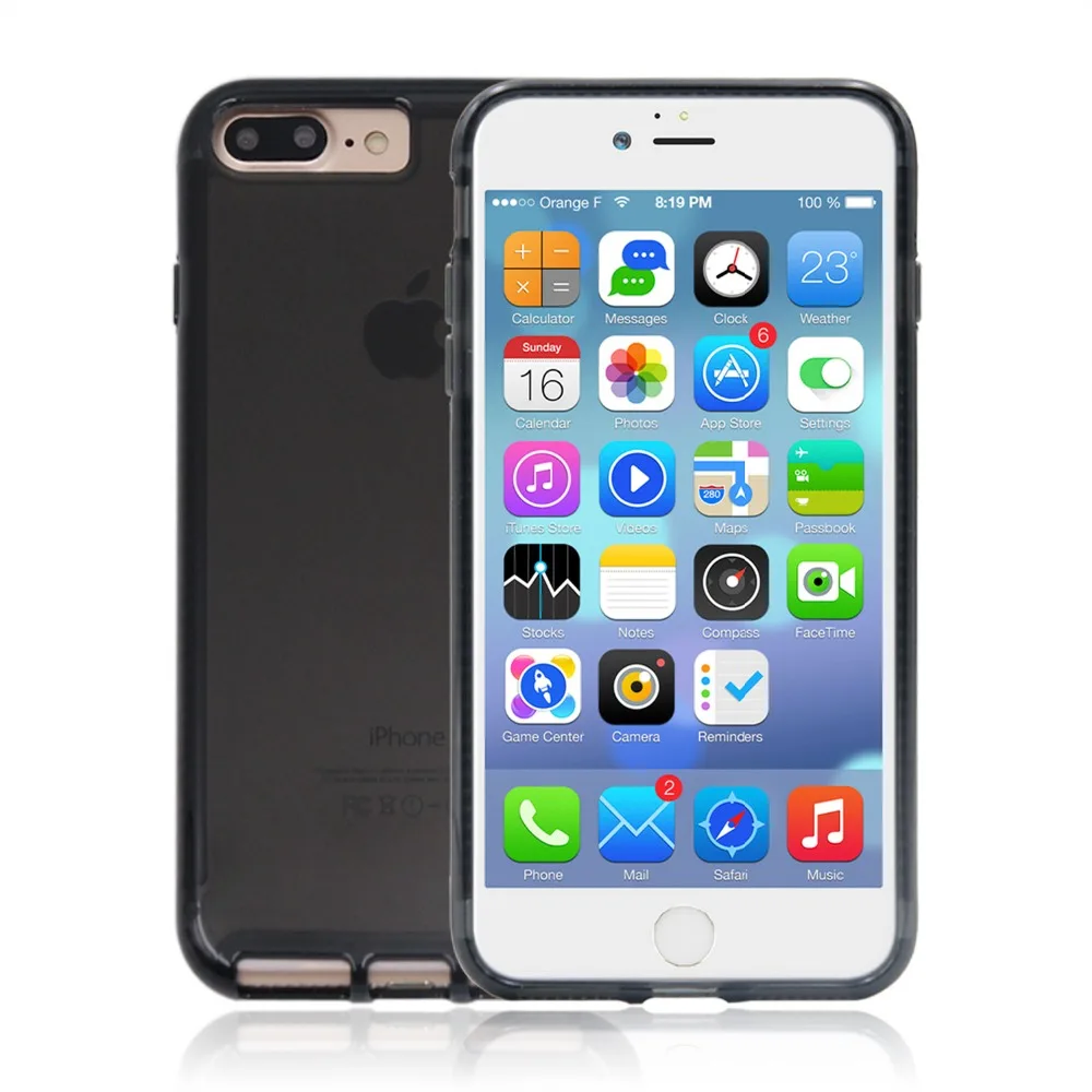 

Tech21ing IMPACT CLEAR Fashion Anti-knock High Quality Hard PC Phone Cover Case For iPhone 6 6s 7 8 Plus X XS