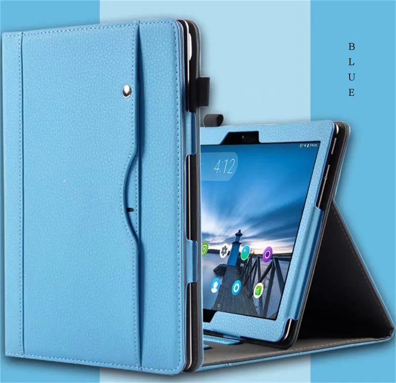 Чехол-подставка для lenovo Tab E10 TB-X104 TB-X104F из искусственной кожи чехол-подставка для lenovo TabE 10 10,1'' - Цвет: Blue