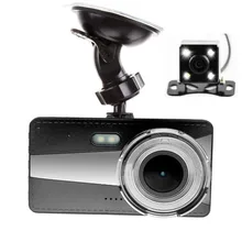 Car DVR 4 inch Car Camera Full HD 1080P WDR Video Recorder G Sensor Dual Lens Car Camera 170 Wide Angle