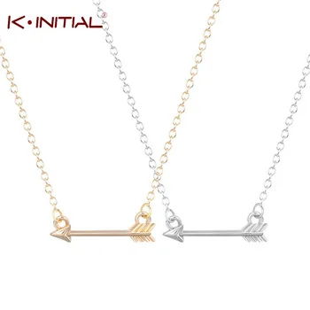 1Pcs Gold Silver Plated Charms Colar One Direction Arrow Necklaces Tattoo Choker Necklace Women Body Chain Chocker Maxi Necklace