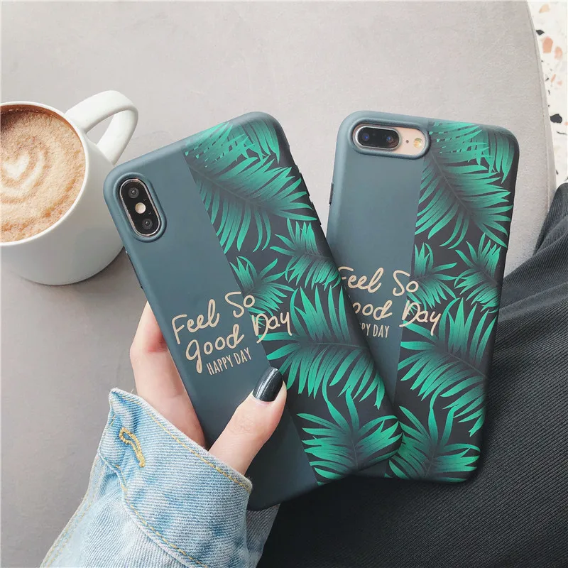 

Green Leaves Patterned Cover for Huawei P30 P20 Pro P10 Plus Case Soft TPU Back Cover for Huawei Nova 4 3 3i 2S Case Fundas